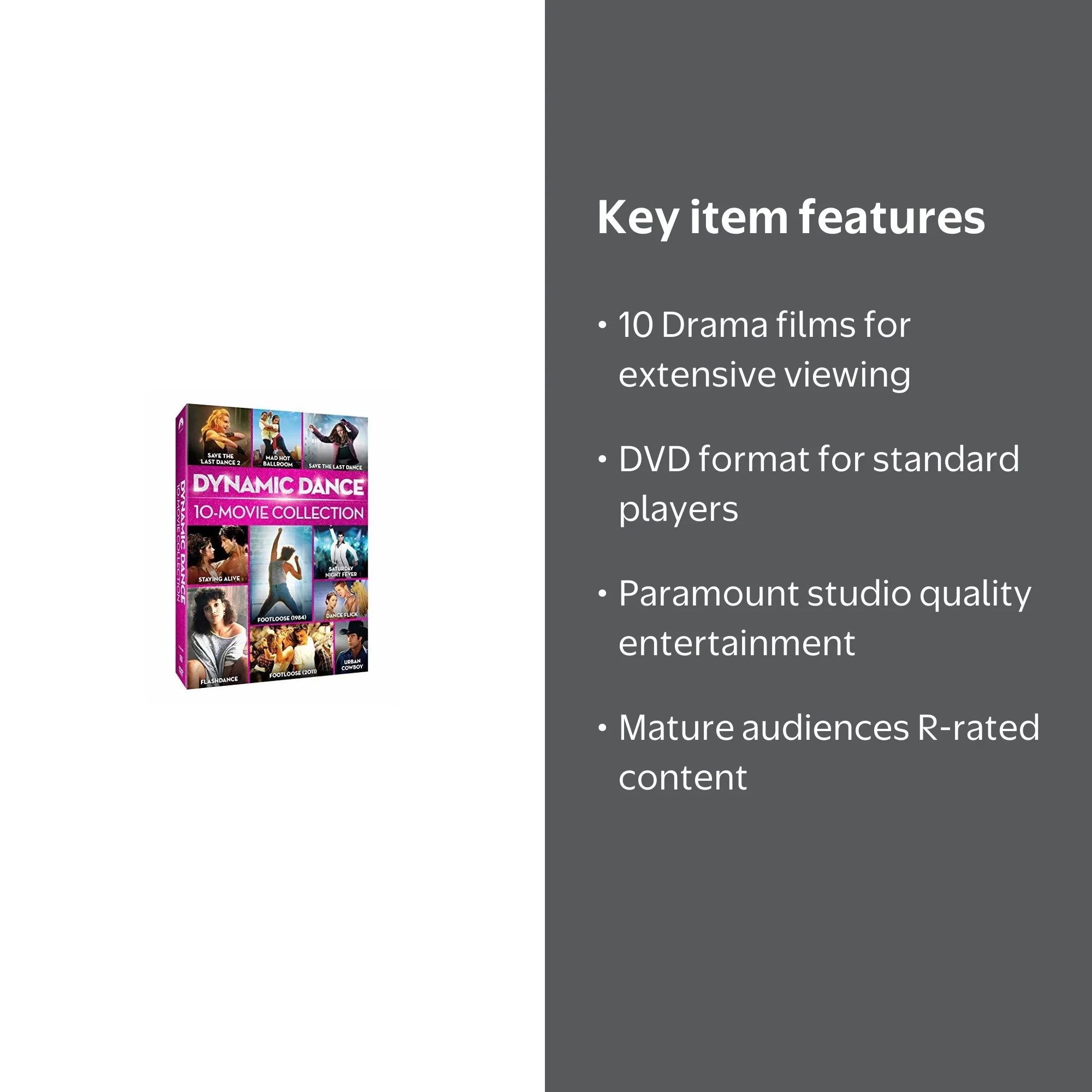 Dynamic Dance: 10-Movie Collection (DVD), Paramount, Drama