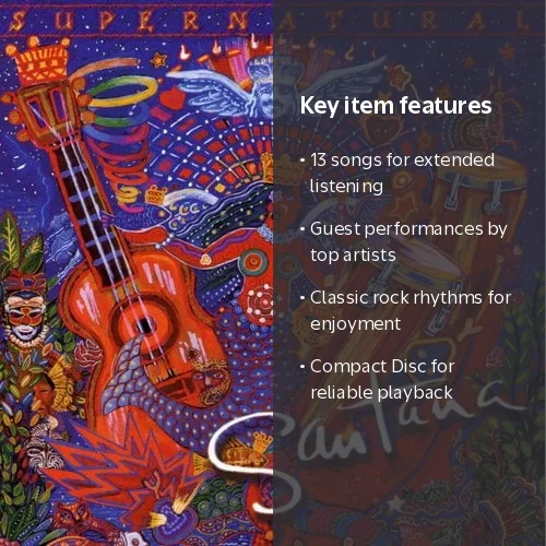 Artist, Santana - Supernatural CD, Music & Performance, 13 Tracks