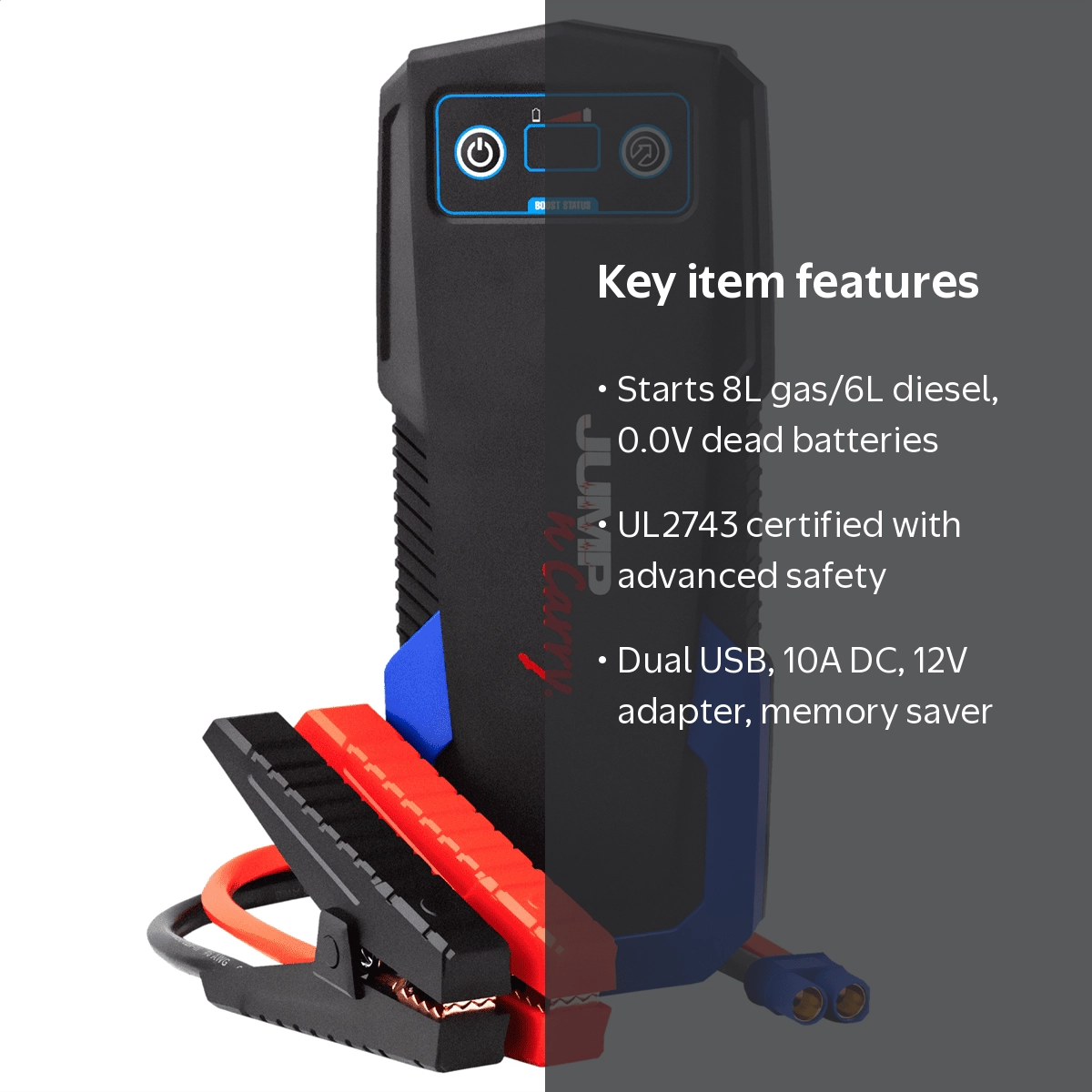 Jump-N-Carry 12V Lithium Jump Starter, 450 Start Amps - Walmart.com