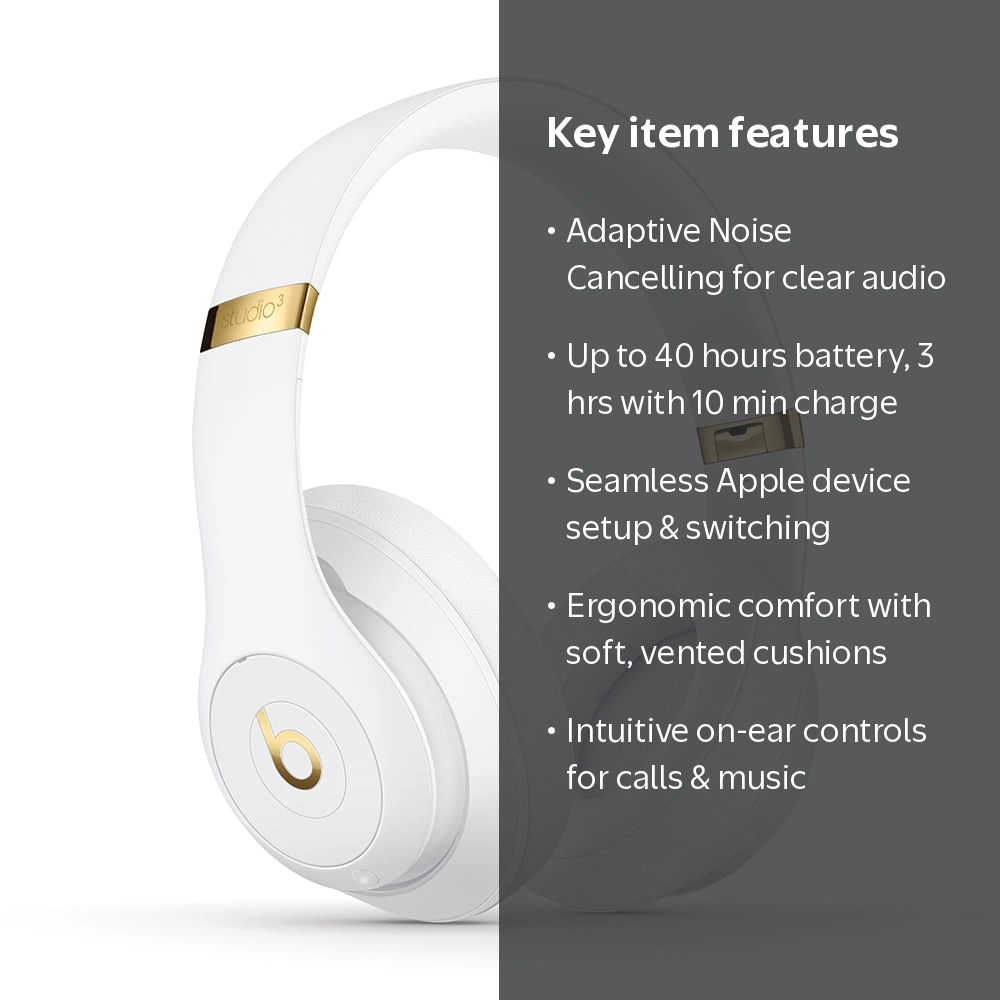 Beats Studio3 Wireless Noise Cancelling Headphones with Apple W1