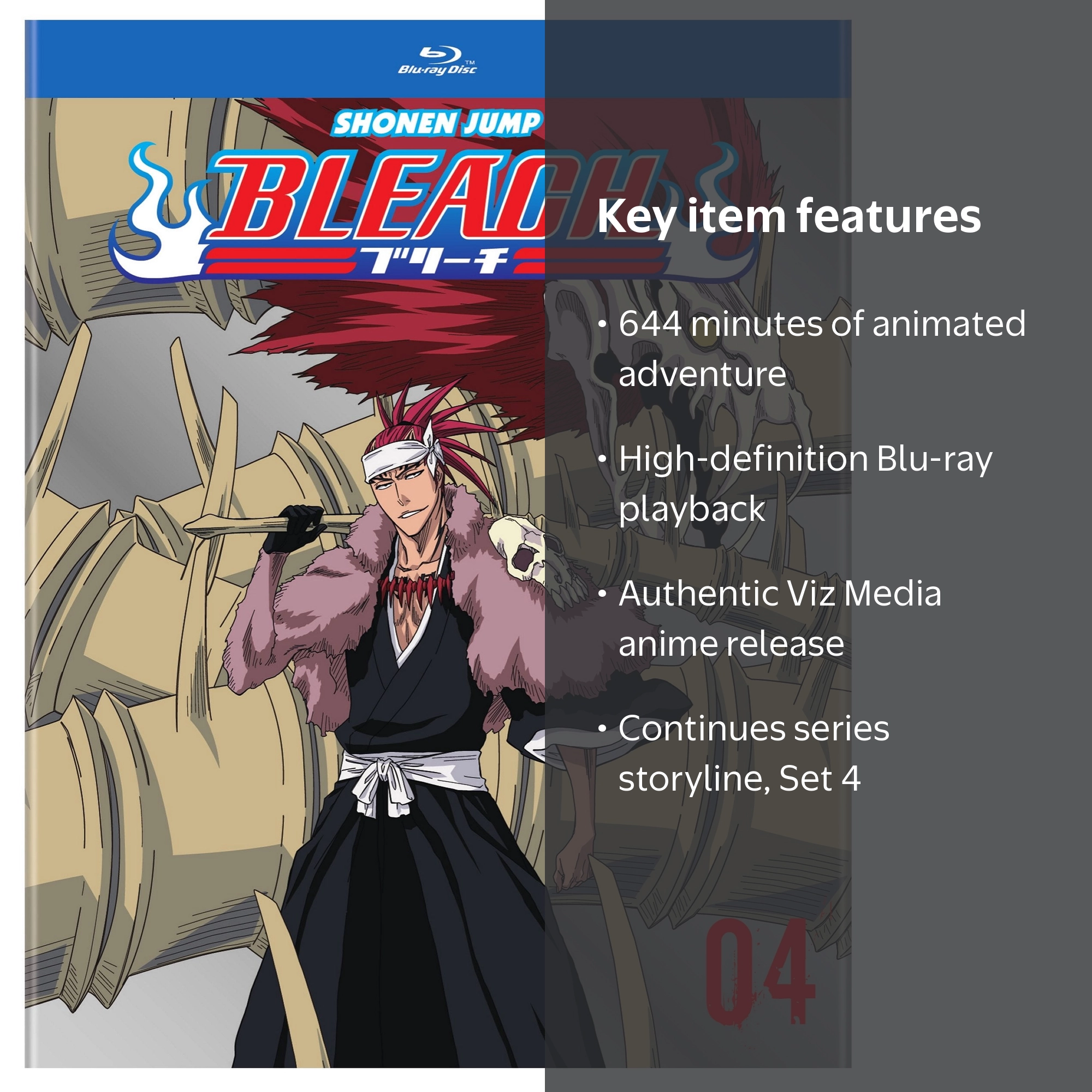 SDS, Anime Blu-ray, Set 4, Bleach TV series continues battle