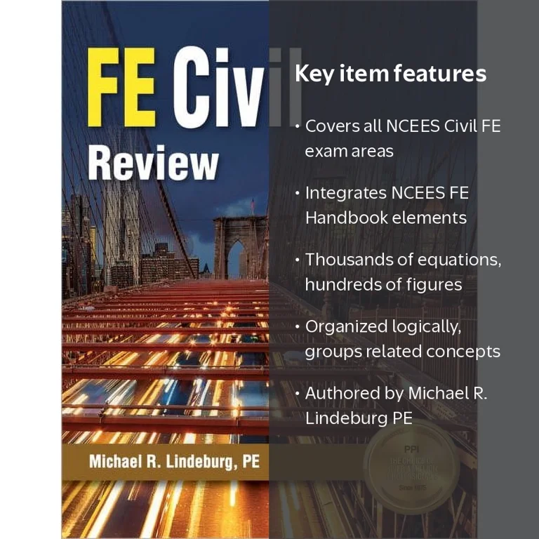 Michael R Lindeburg, FE Civil Review, Comprehensive Manual