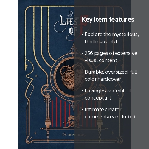 Dark Horse, The Art of Lies of P Hardcover, Full-Color Art Book