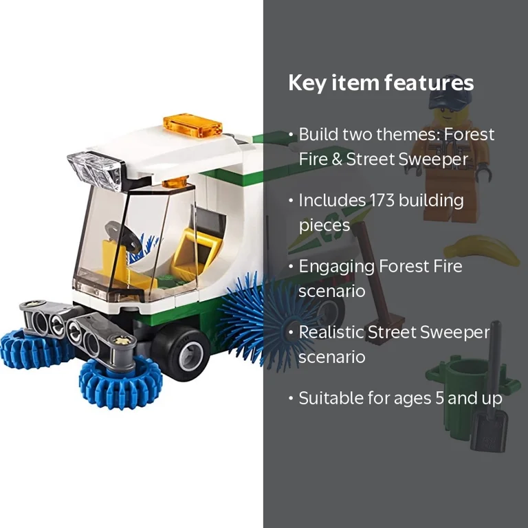 LEGO, Forest Fire and Street Sweeper Super Pack, 66637, 173 Pieces