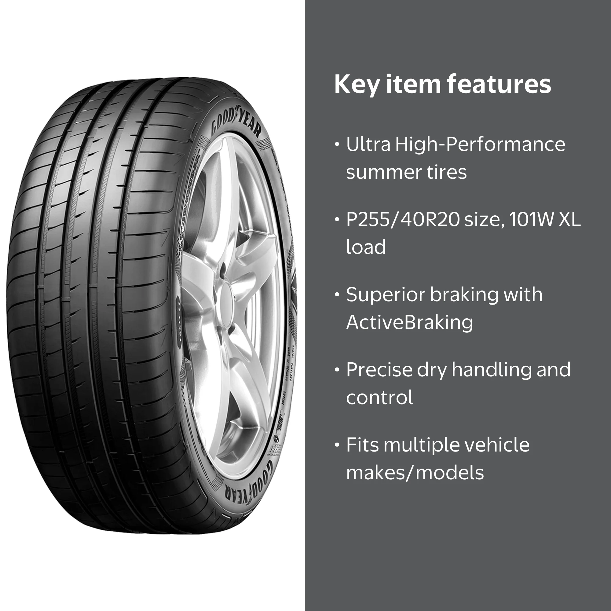 Goodyear Eagle F1 Asymmetric 5 UHP P255/40R20 101W XL All-Season