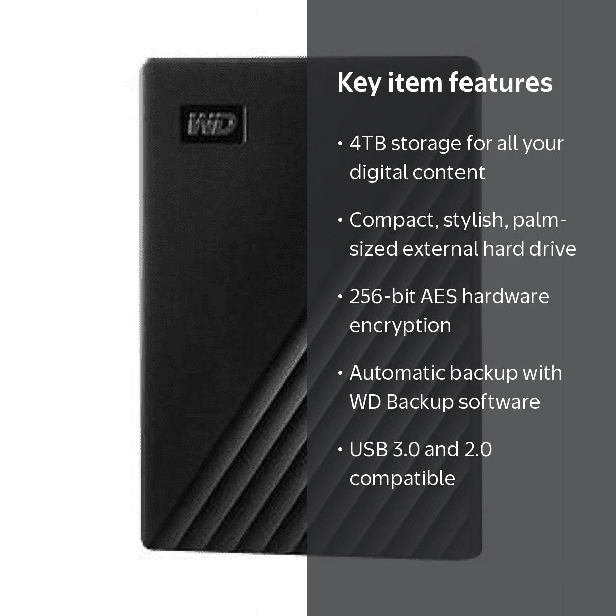 Western Digital, External Drive, 4TB, Portable Storage - Walmart.com