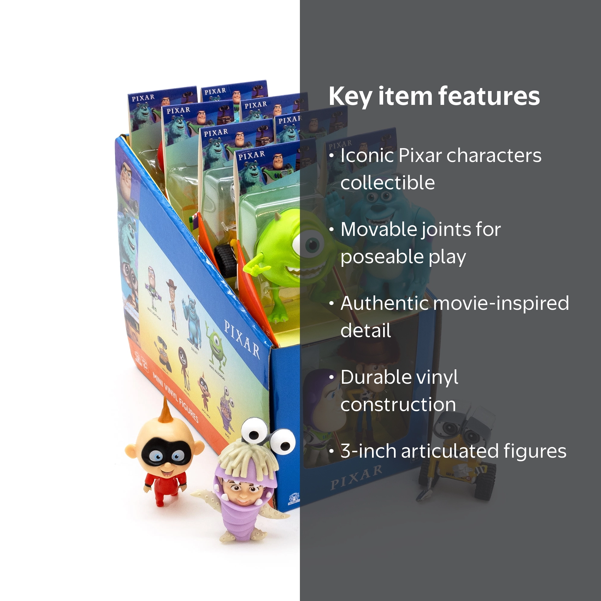 PIXAR 3IN ARTICULATED VINYL FIGURES FALL25 - Walmart.com