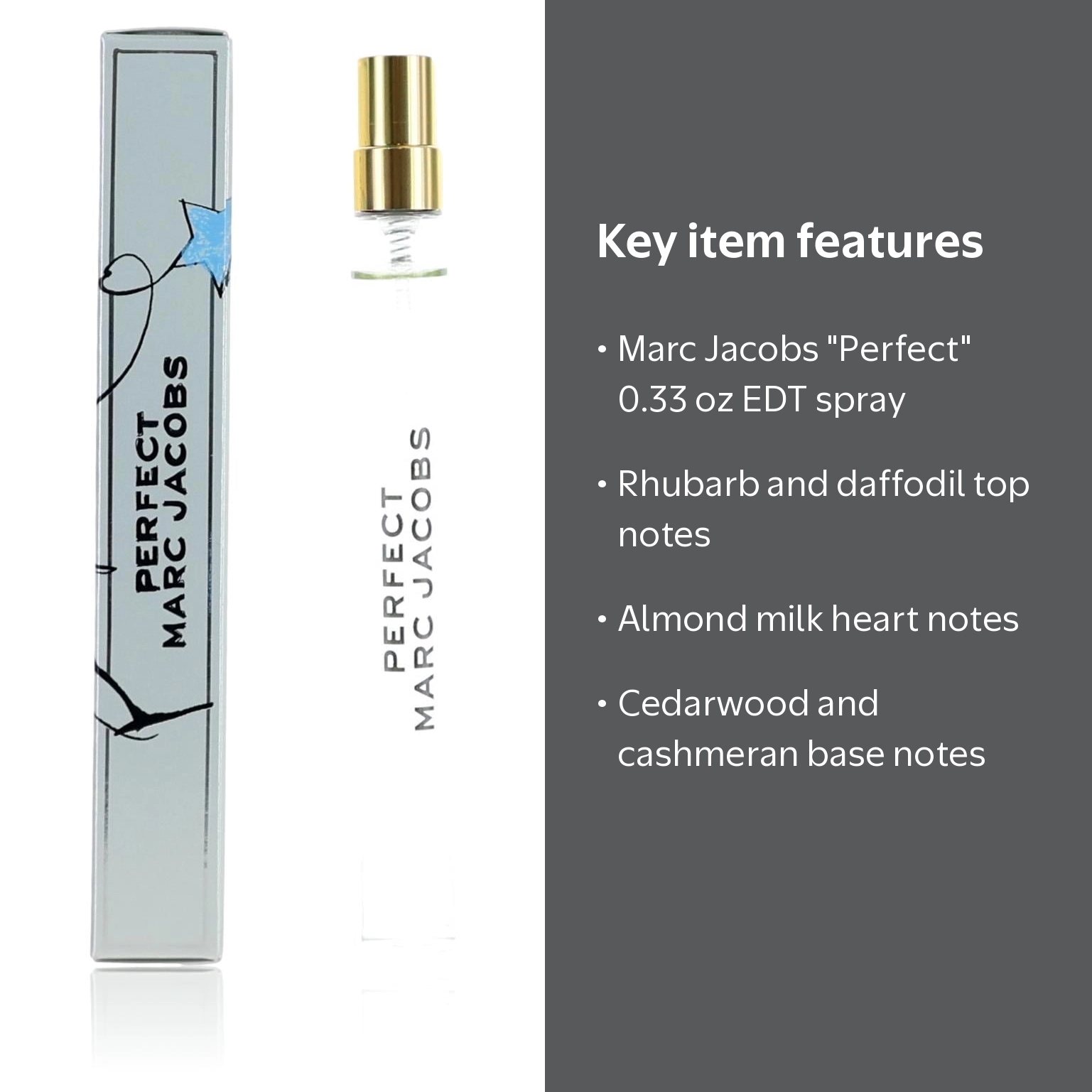 Marc Jacobs, Perfect by Marc Jacobs, 0.33 oz EDT Spray for Women