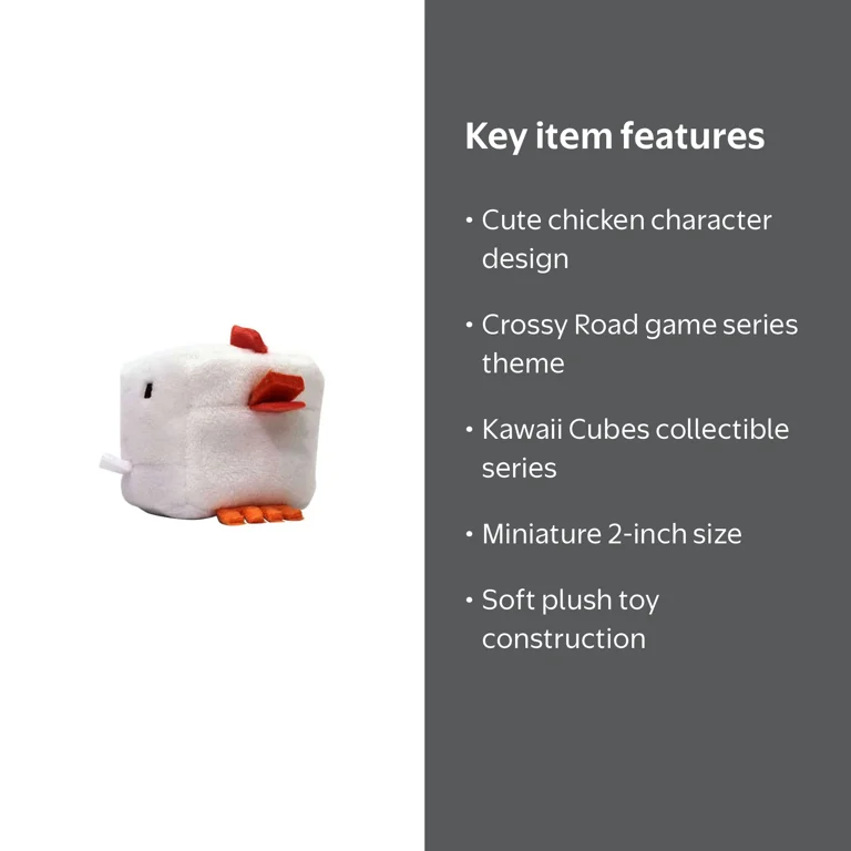 Crossy Road Kawaii Cubes Chicken Plush - Walmart.com