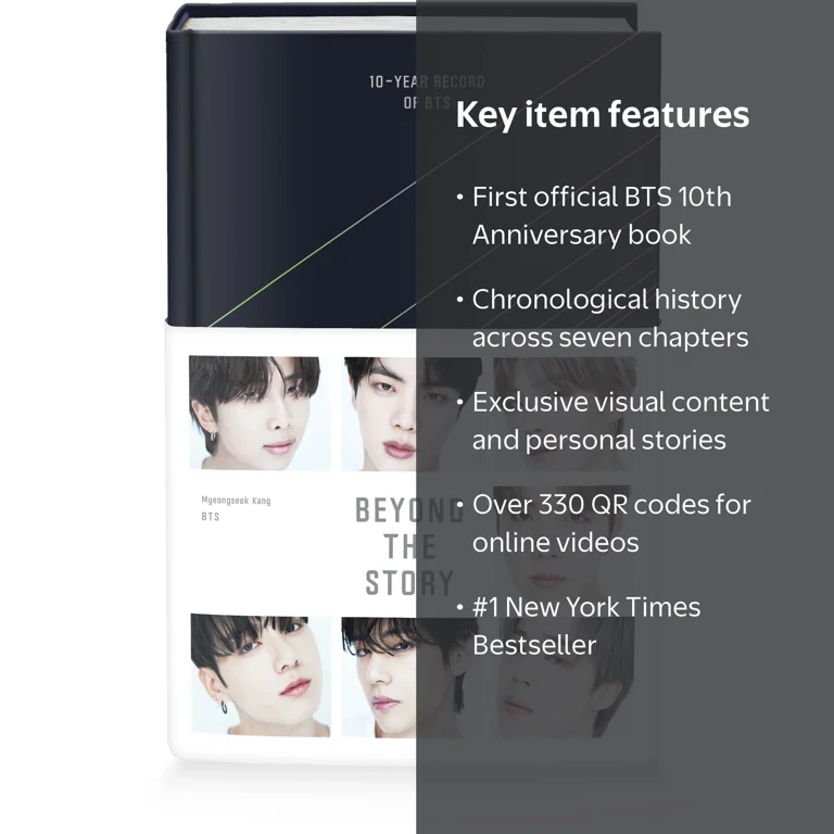 BTS, Hardcover Book, 10-Year Record of BTS, Myeongseok Kang