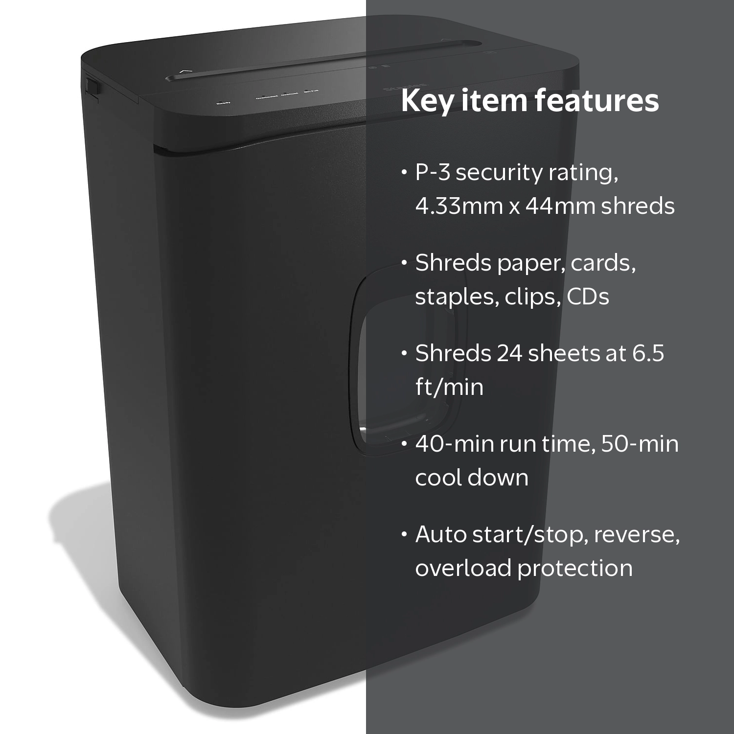 Staples 24-Sheet Cross-Cut Multi-Media Shredder (ST62156