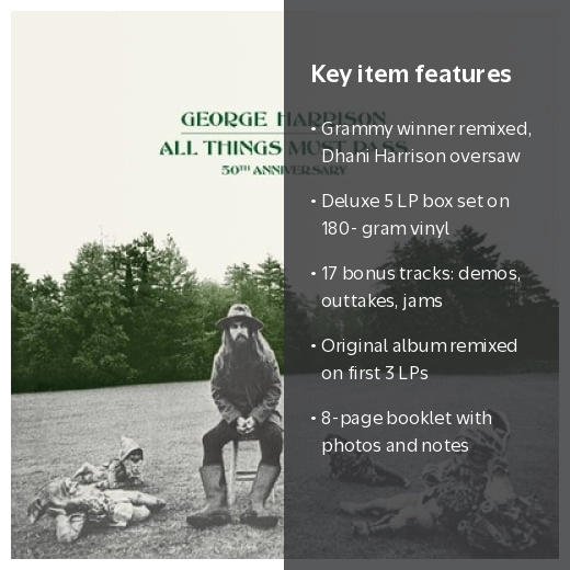George Harrison - All Things Must Pass [Deluxe 5 LP Box Set