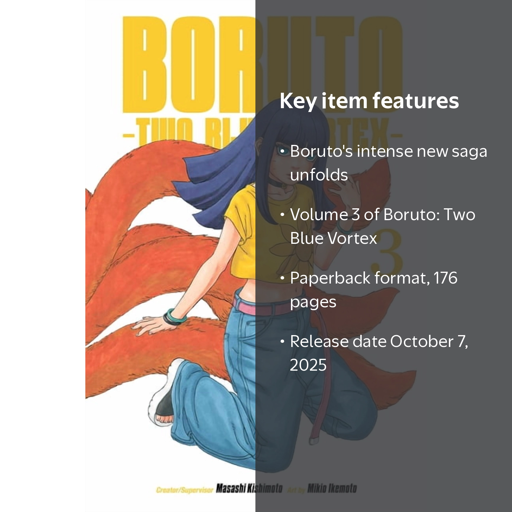 Masashi Kishimoto, Boruto: Two Blue Vortex, Vol. 3, Book 3