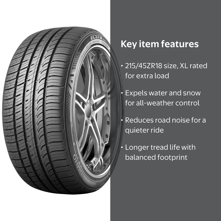 Free Shipping! Kumho All Season Passenger Tire 215/45ZR18 93W XL