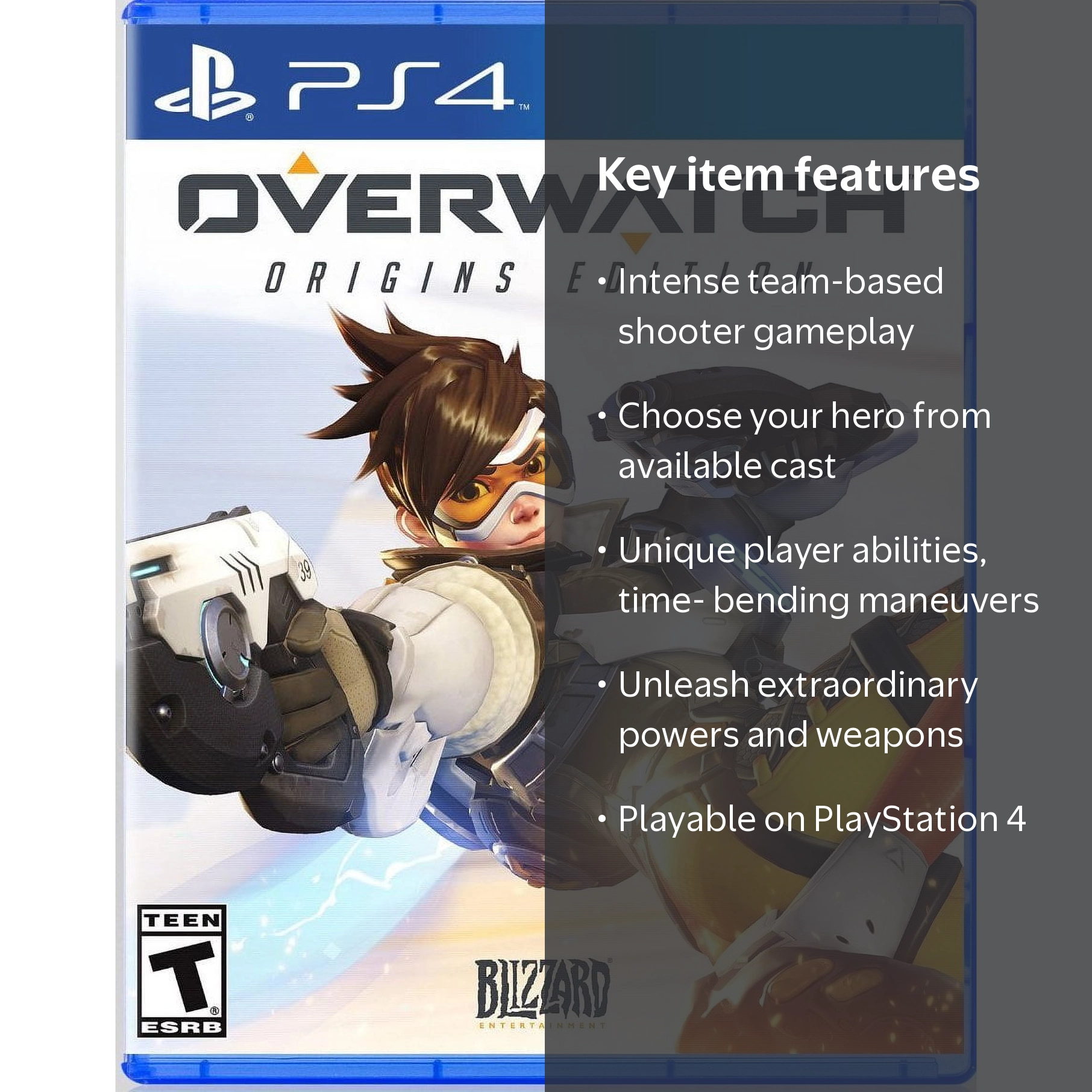 Overwatch Origins Edition, Blizzard Entertainment, PlayStation 4