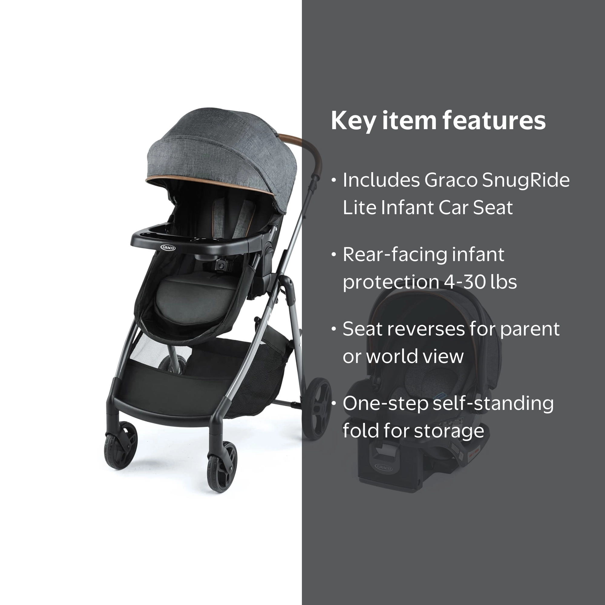 Graco Modes Trio Travel System, Hemlock, Black - Walmart.com