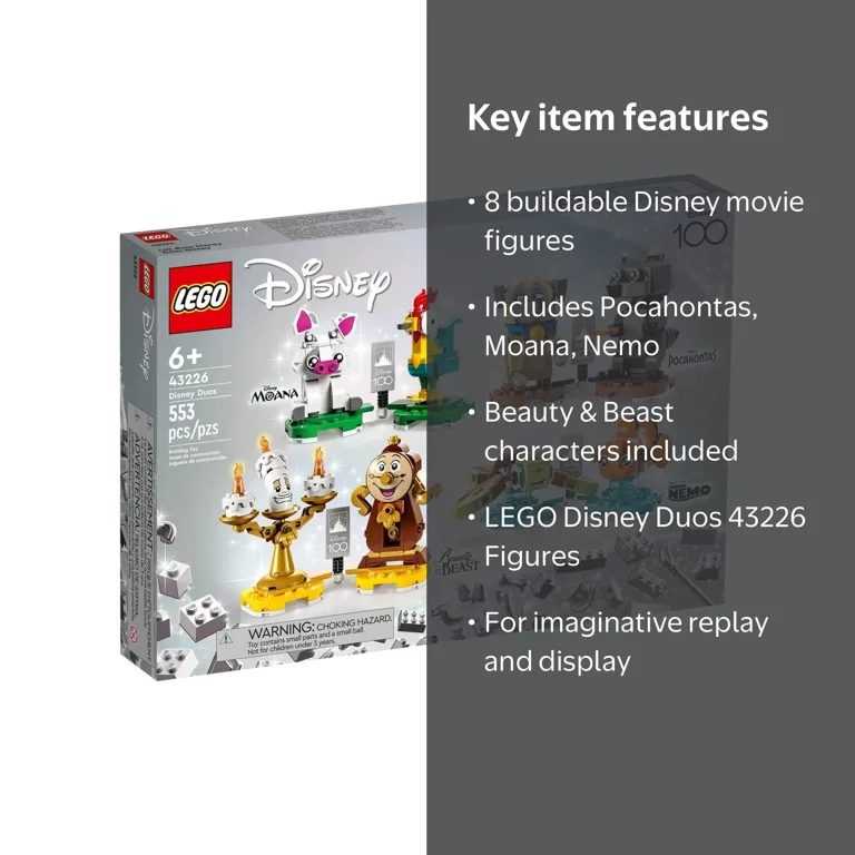Disney 100 BOX 初版 2点セット 未開封 44-MA0714-19 LEGO Disney: Disney Duos 43226 Moana Minifigure - Disney 100