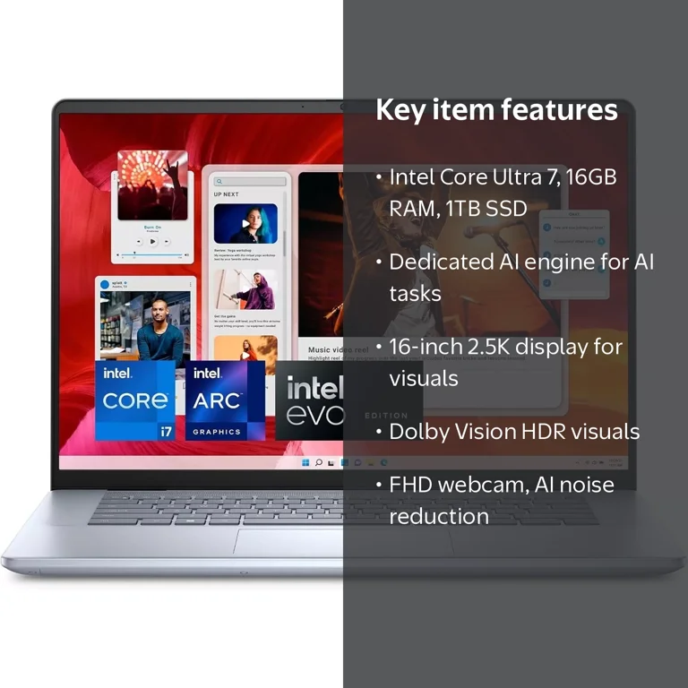 Dell Inspiron 16 Plus 7640 Laptop - 16-inch 16:10 2.5K (2560x1600