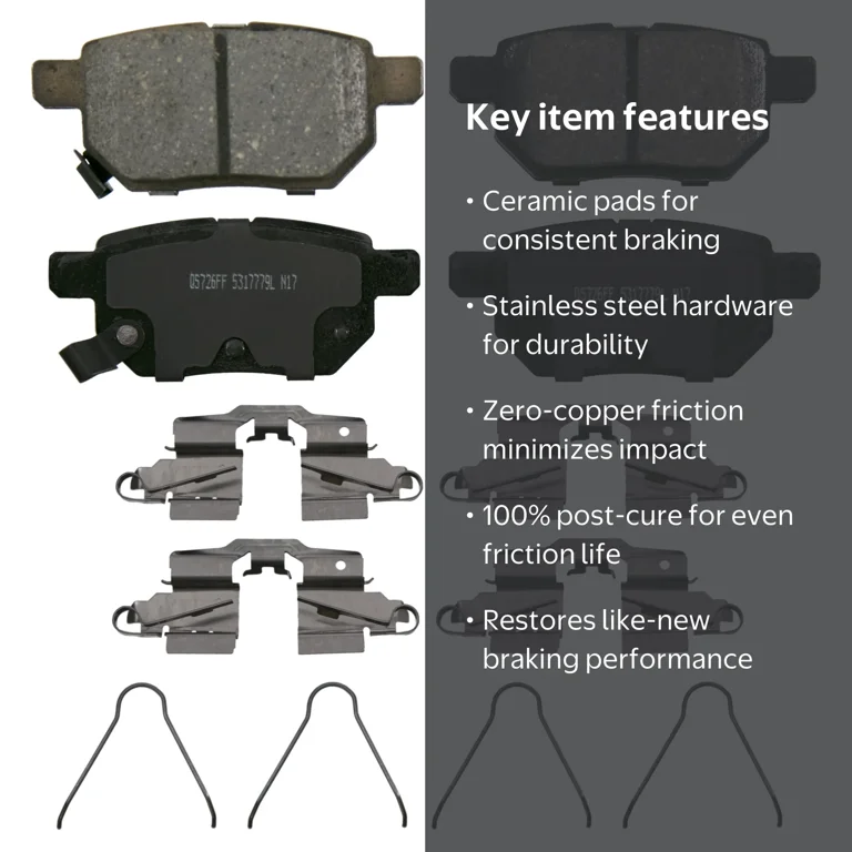 Wagner Ceramic Disc Brake Pad Set ZD1423 with Hardware Included
