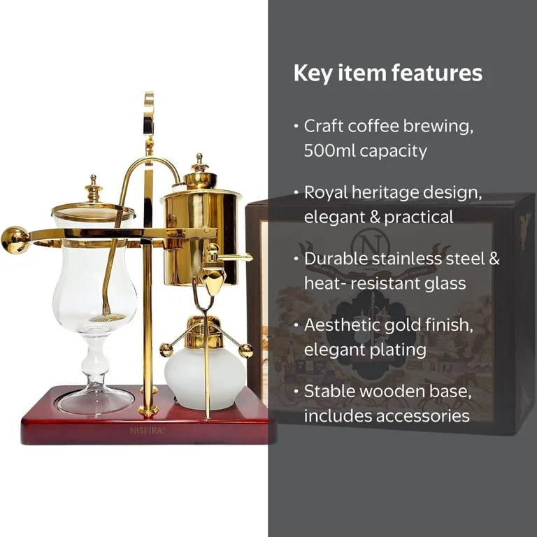 NISPIRA Belgian Belgium Luxury Royal Family Balance Syphon Siphon