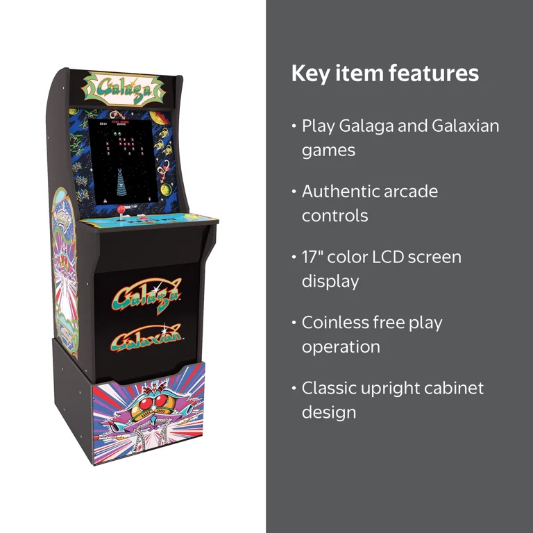 Arcade1Up Galaga Arcade Machine, Coinless Operation - Walmart.com