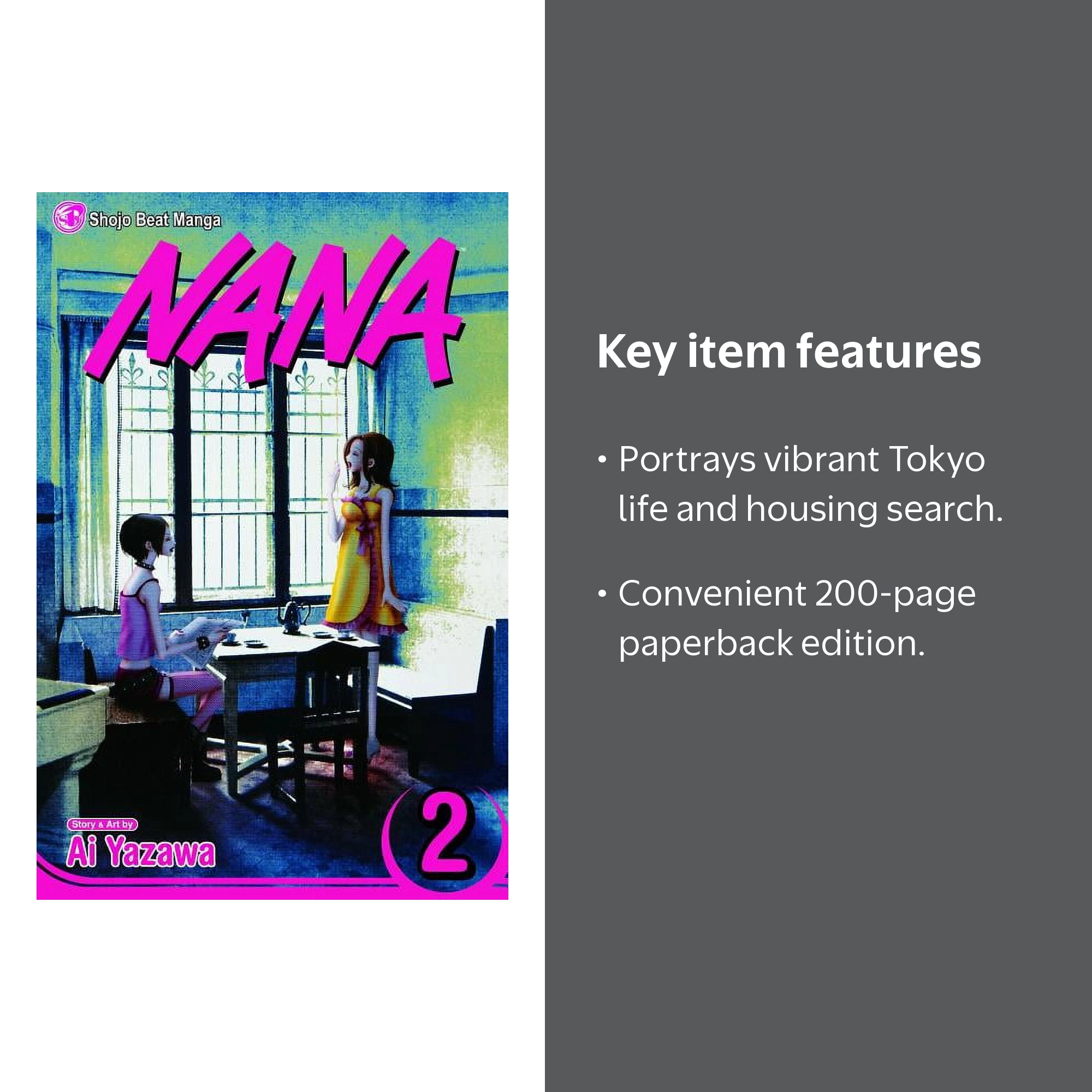 Ai Yazawa, Manga, Nana Nana Vol. 2 Book 2, Paperback - Walmart.com