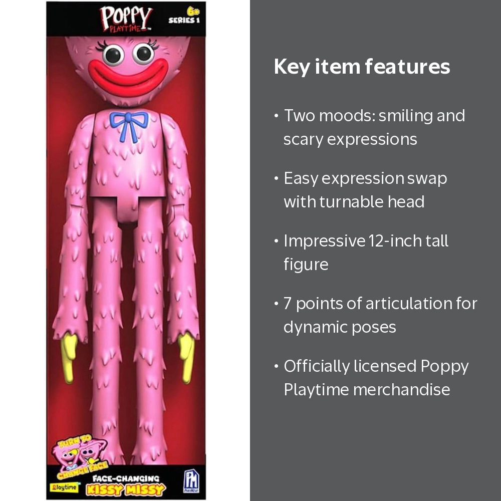 PhatMojo Poppy Playtime Face-Changing Kissy Missy Action Figure