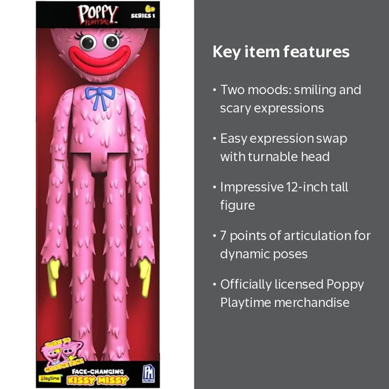PhatMojo Poppy Playtime Face-Changing Kissy Missy Action Figure
