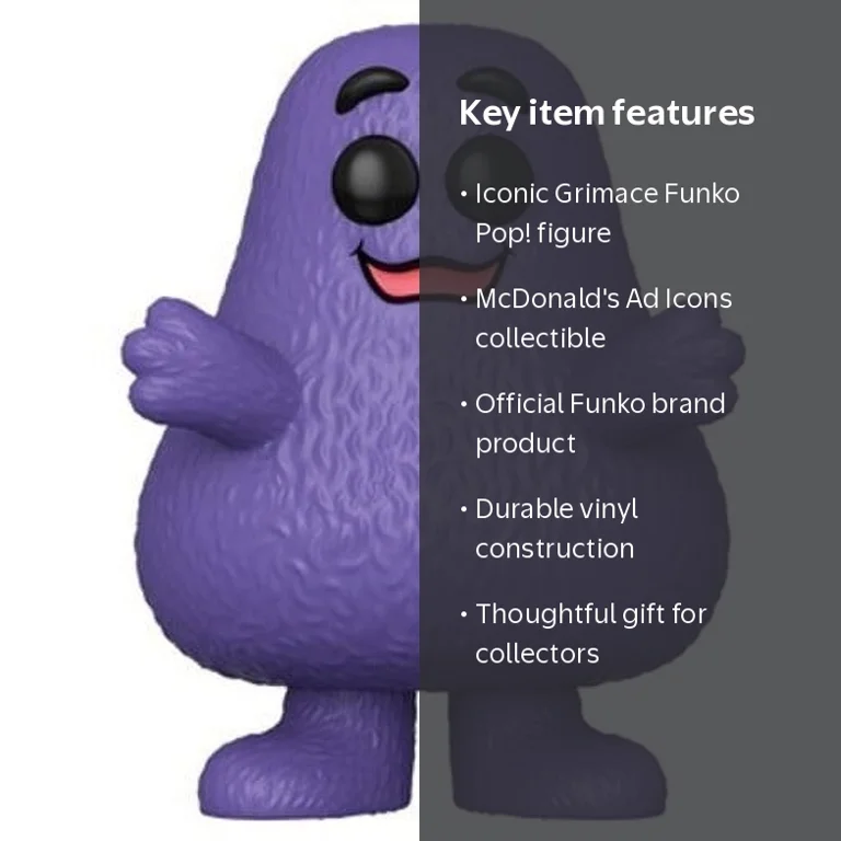 Funko, AD Icons: McDonald's Grimace, Vinyl Figures - Walmart.com