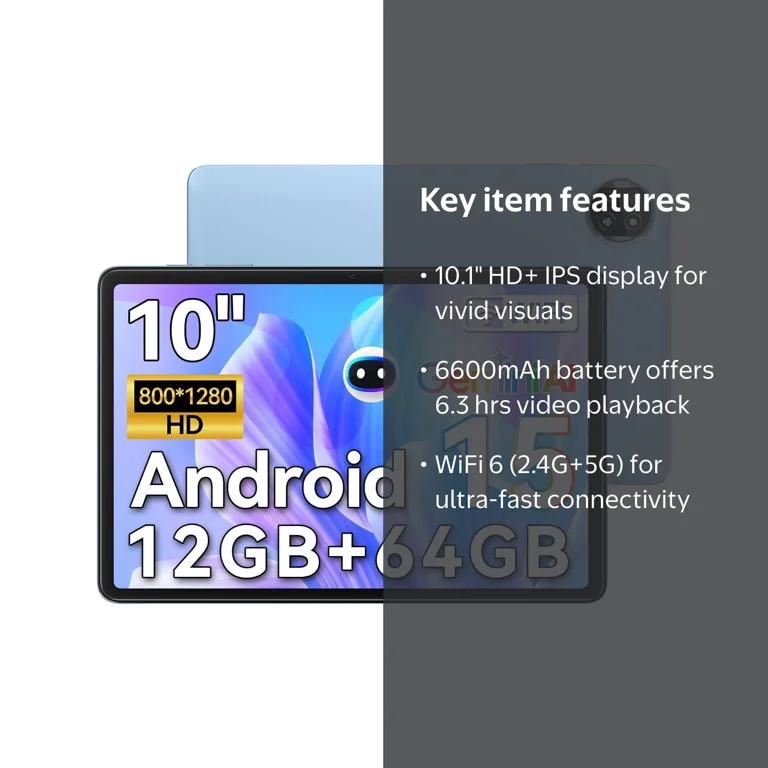Blackview 2025 Android Tablets 4GB RAM 64GB ROM 10.1 inch Tablet