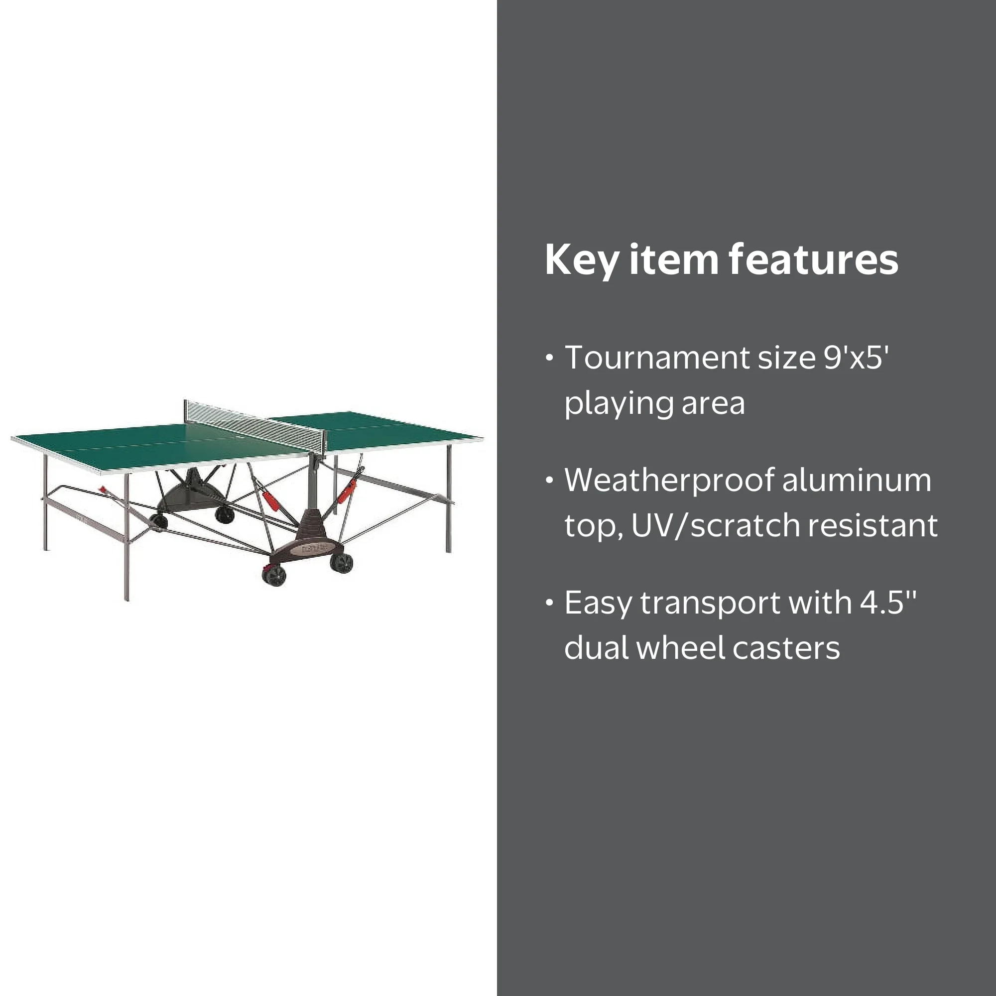 Kettler Stockholm GT Green Outdoor Table Tennis Table - Walmart.com