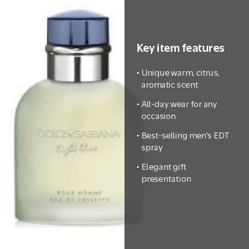 Dolce & Gabbana Light Blue Eau De Toilette Spray, Cologne for Men