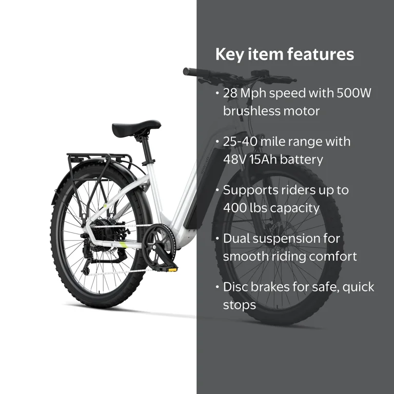 electric bicycle specifications Himiway D5 (Zebra) This Rider is built with a durable and lightweight aluminum alloy frame that can support up to 265 LBS Hunter Plus All-Terrain Folding Electric