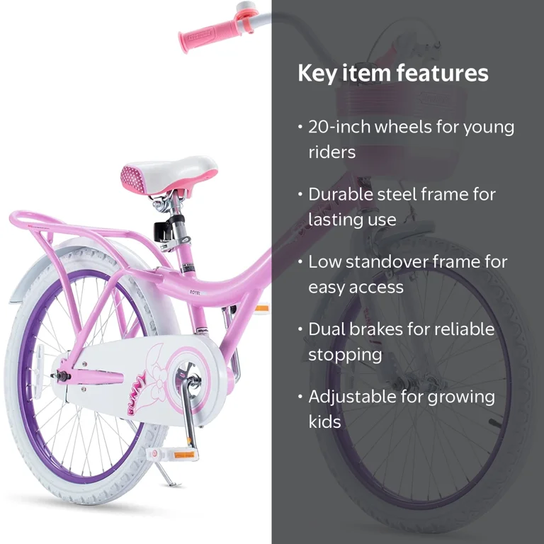 Royal Baby, Kids Bicycle, 20 inch Girl's Bike, Pink - Walmart.com
