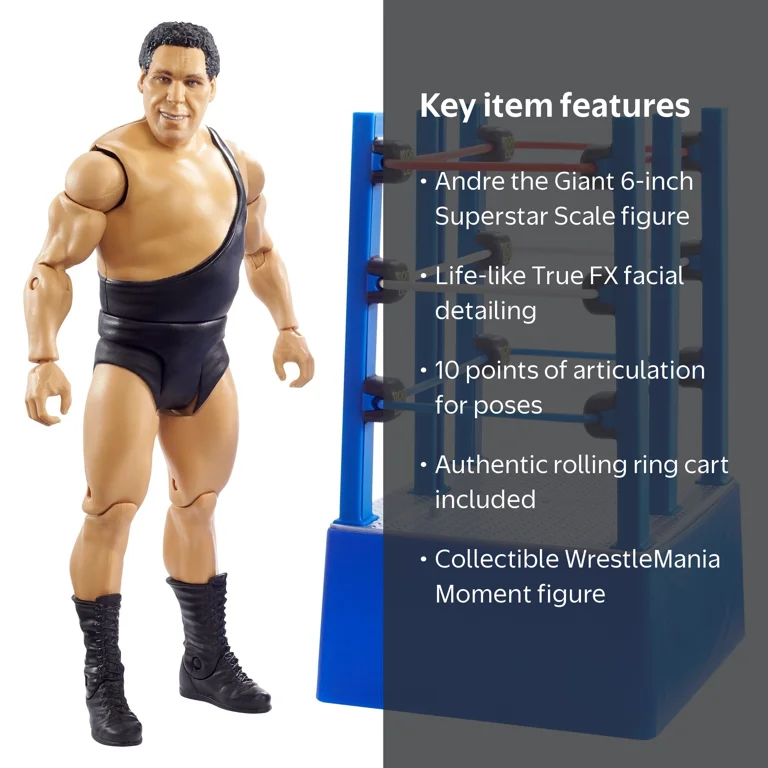WWE Wrestlemania Moments andre The Giant 6-Inch/15.24 Cm Action