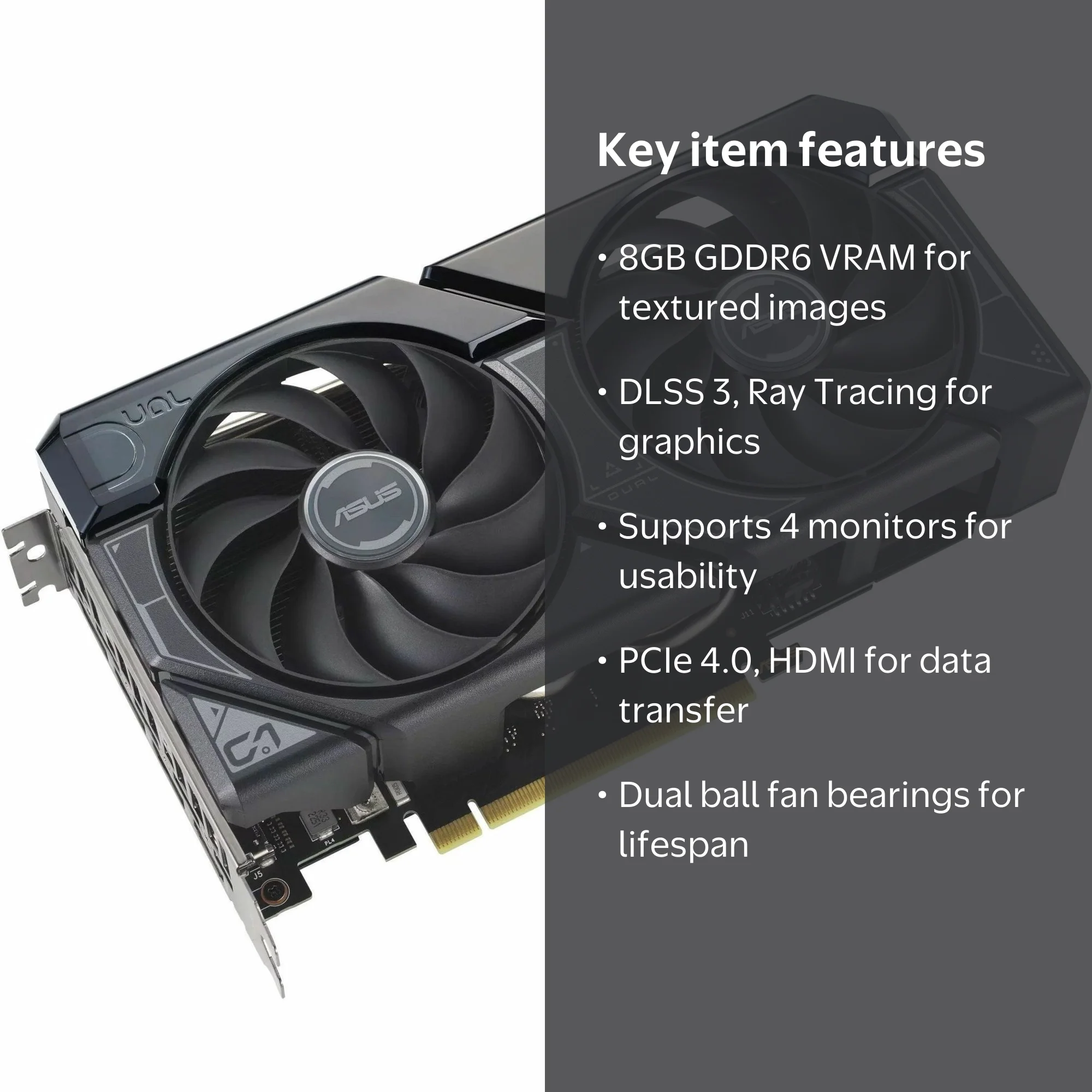 Asus Gaming GPU - NVIDIA GeForce RTX 4060 Ti 8GB GDDR6 Graphics
