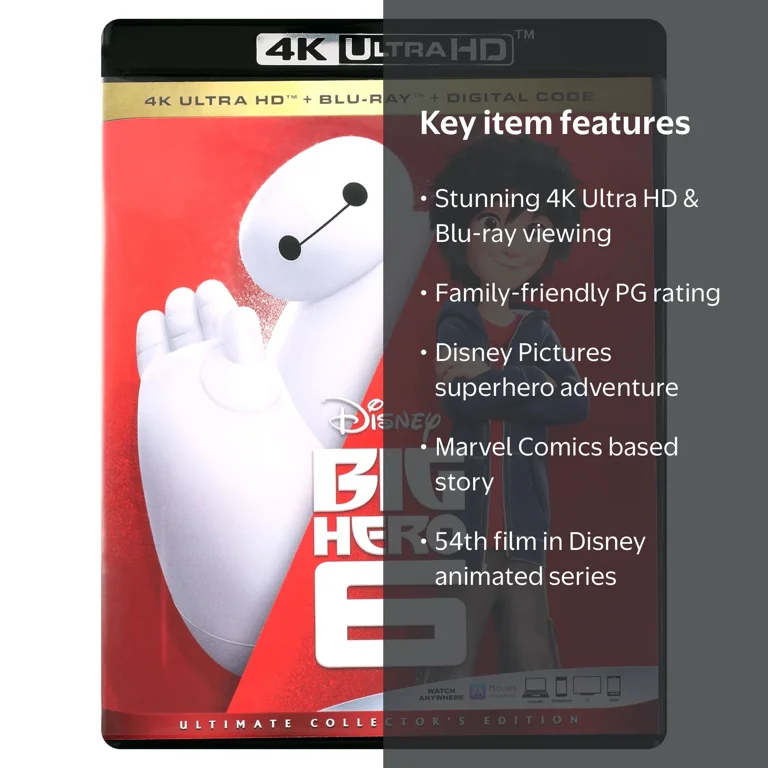 Big Hero 6 4K Ultra HD Blu-ray + Digital Code from Disney