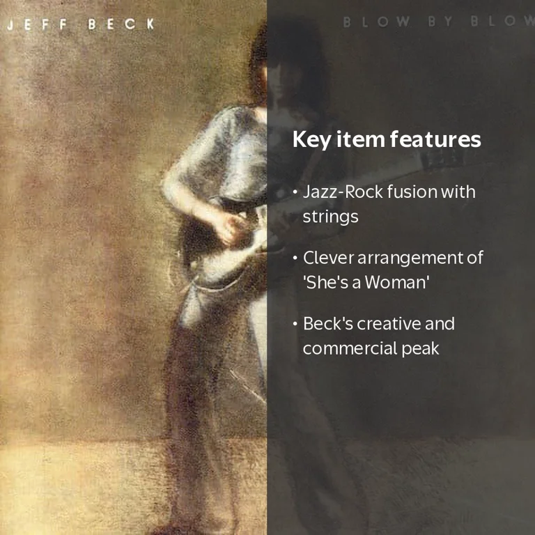 Jeff Beck, Music & Performance CD, Blow By Blow, Jazz-Rock Guitar