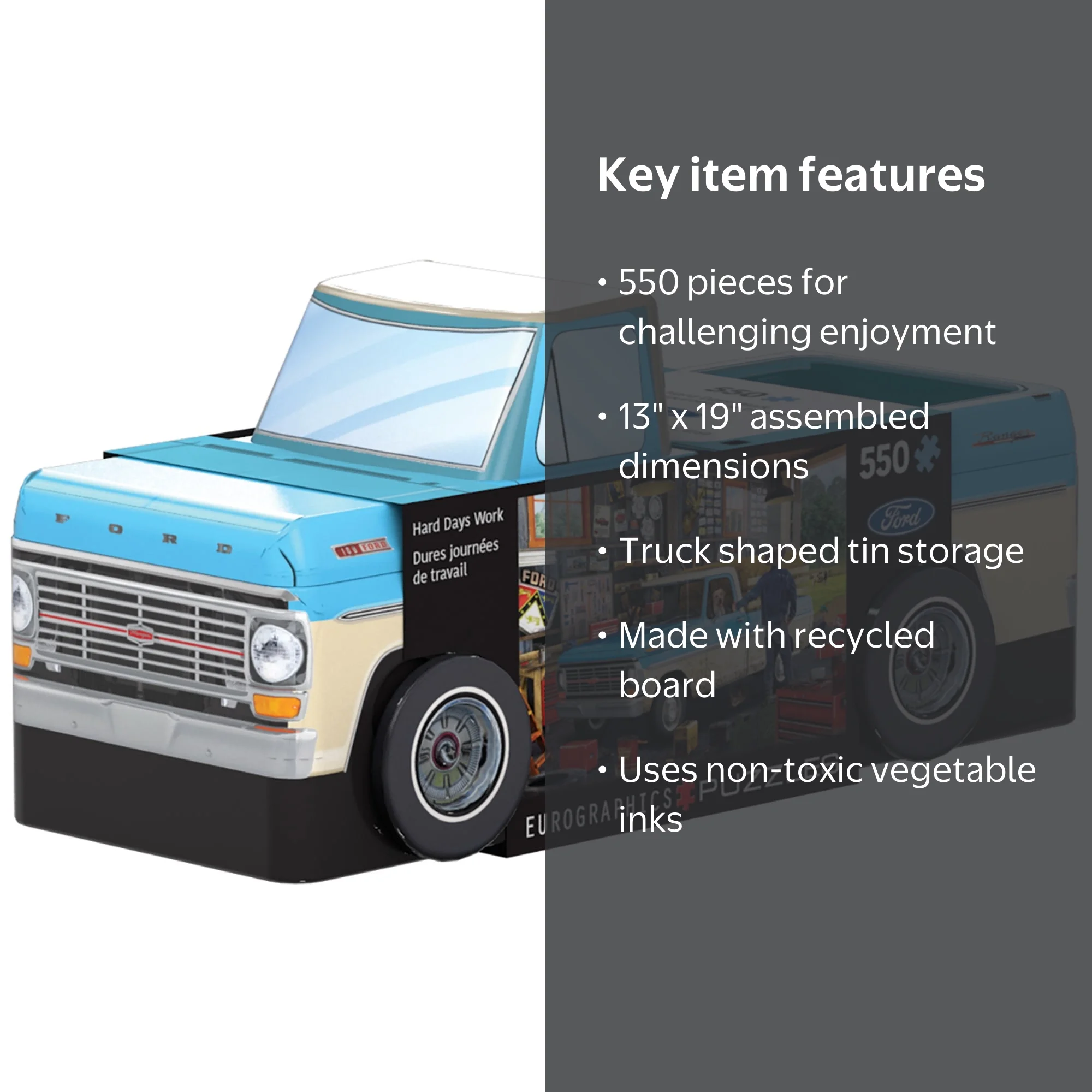 Eurographics: Puzzle Tin: Hard Days Work Ford Pick-Up - 550 Piece