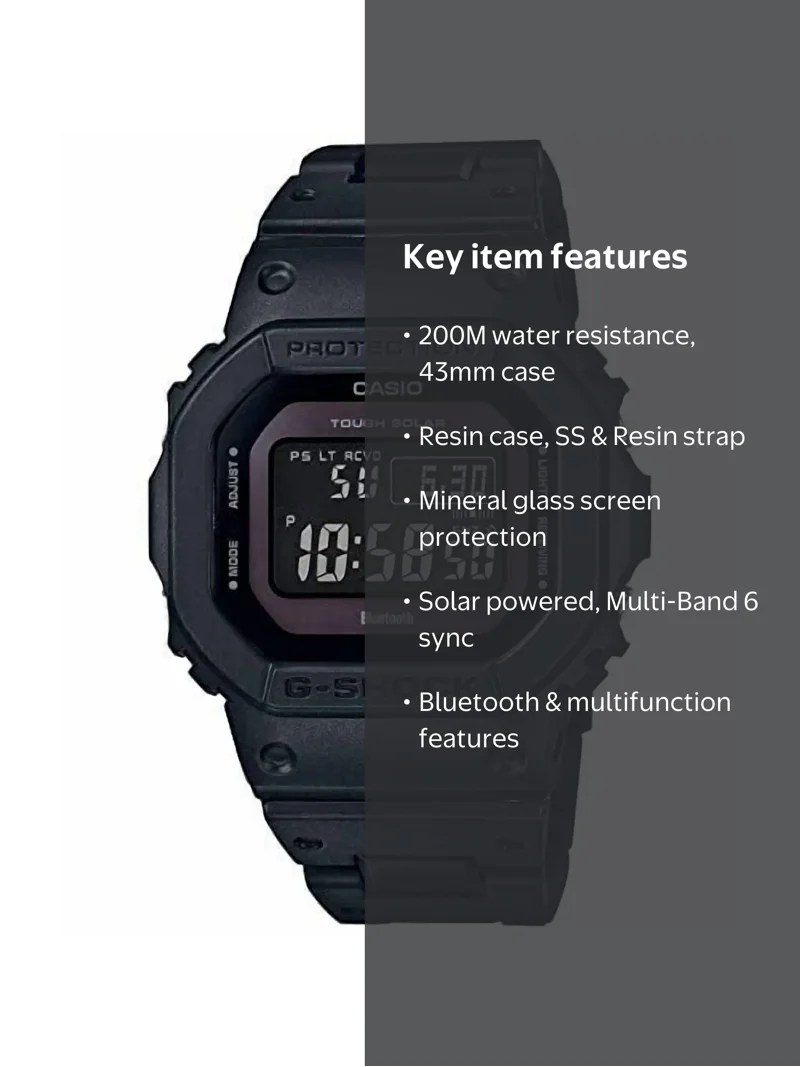 Casio G-SHOCK GW-B5600BC-1BER Men's Digital Watch – Bluetooth