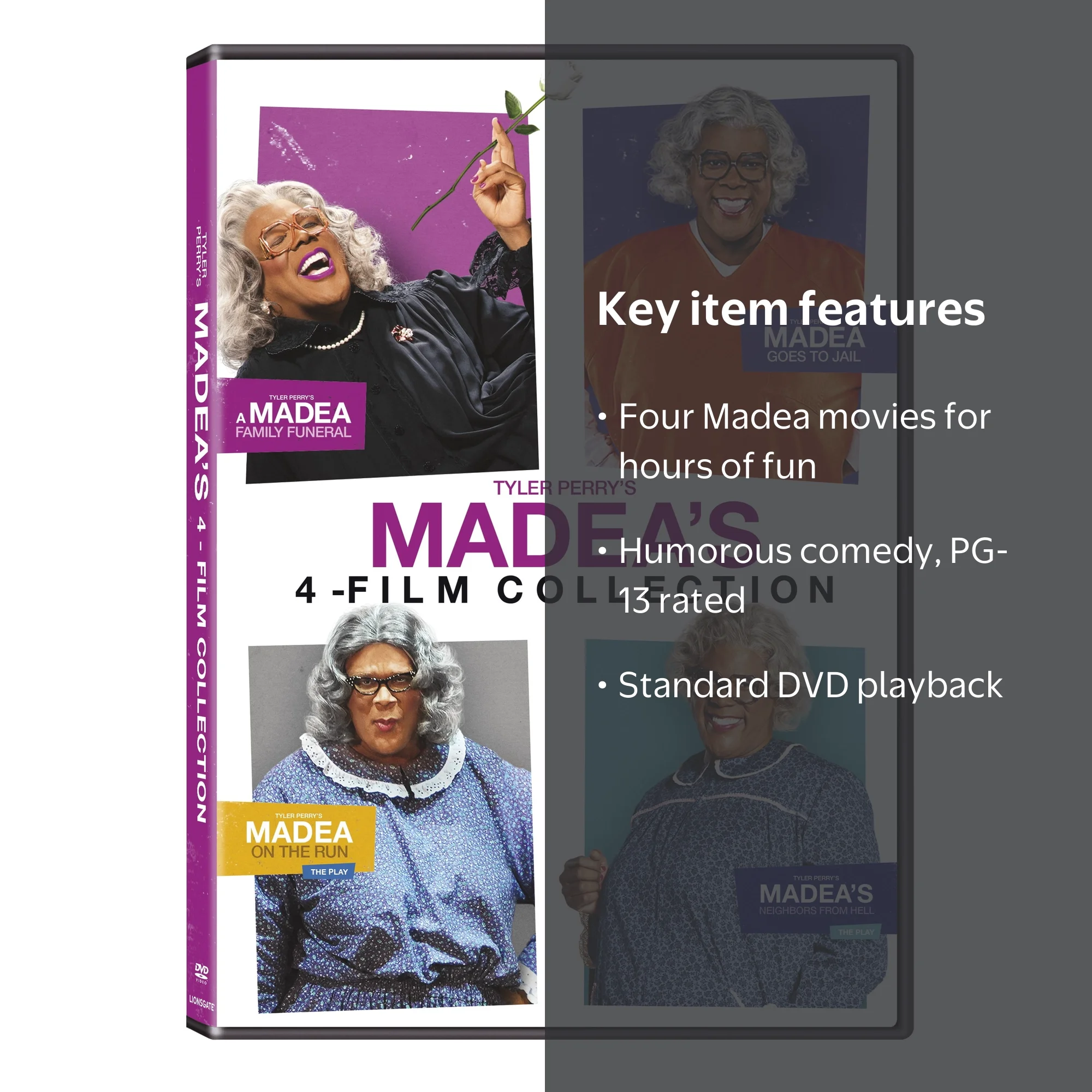 LIONSGATE Tyler Perry Madeas 4 Film Collection (DVD) - Walmart.com