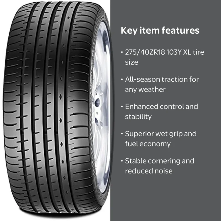 ありー タイヤ① Accelera Phi 2 All Season Performance Tire, 275/40ZR18 103Y XL