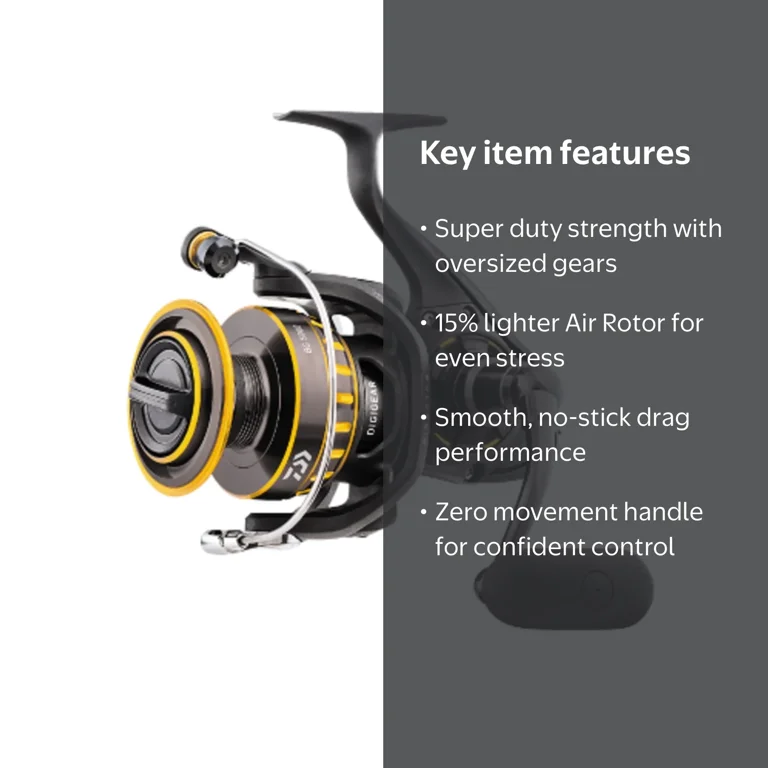 daiwa coastal 3500 spinning reel MORETHAN 2017 Japan Model but with a 150 sized SV Spool for increased capacity without forfeiting the rigidity and comfort of the 100 size Daiwa BG Saltwater Spinning Fishing