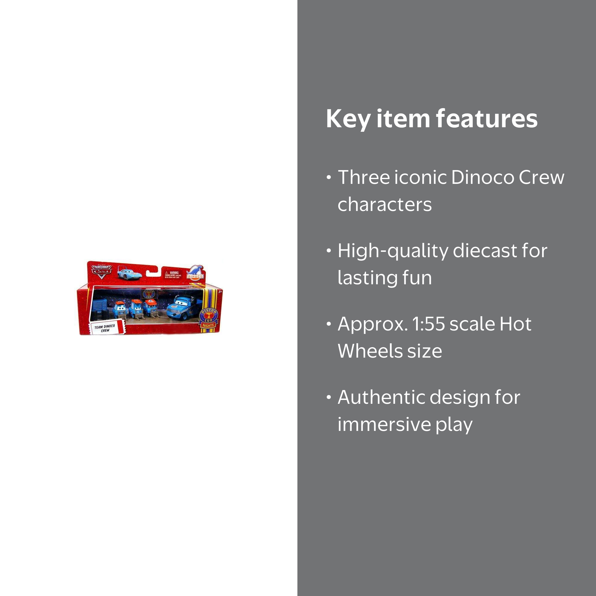 Disney Cars Multi-Packs Team Dinoco Crew Diecast Car Set - Walmart.com