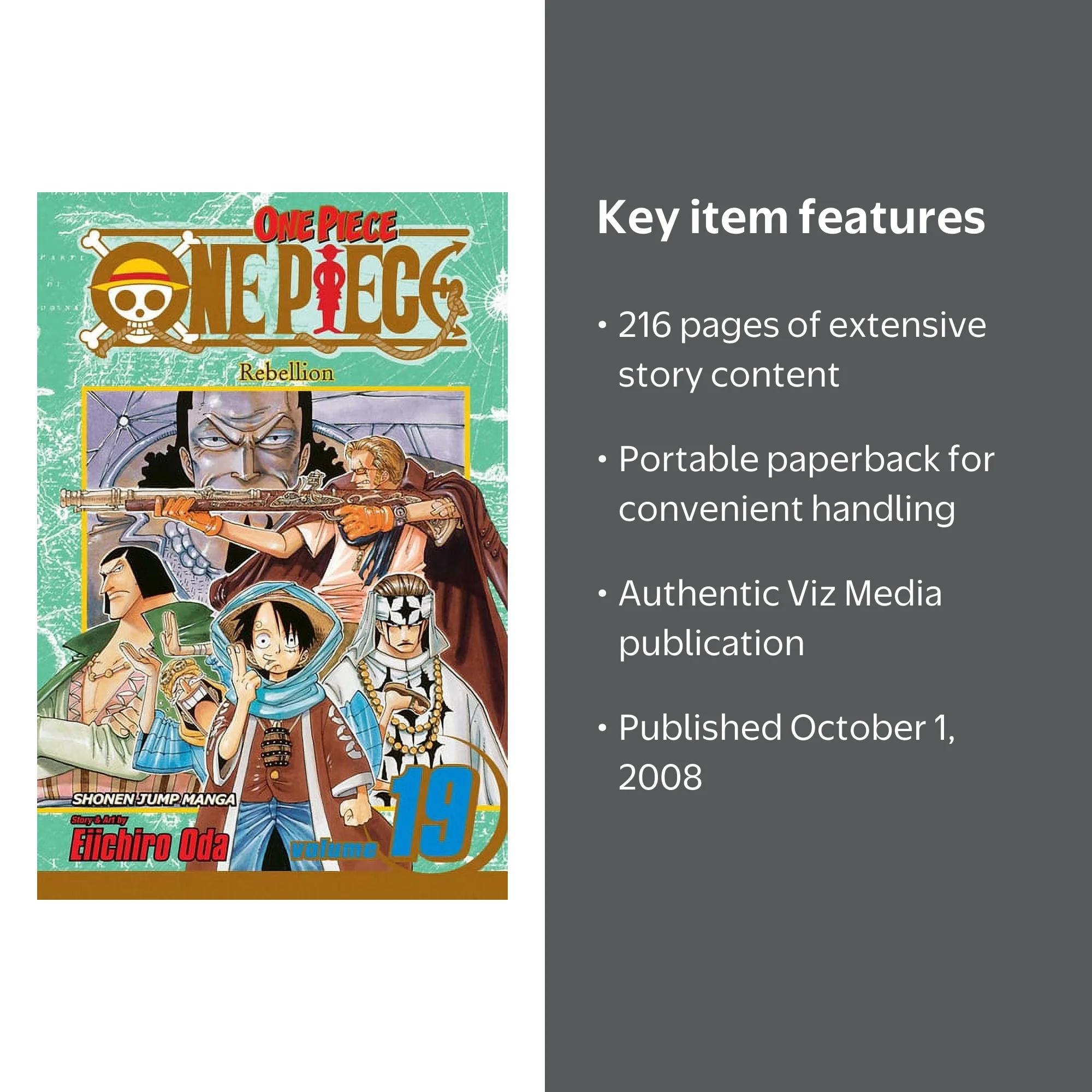 One Piece One Piece, Vol. 19: Rebellion, Book 19, (Paperback