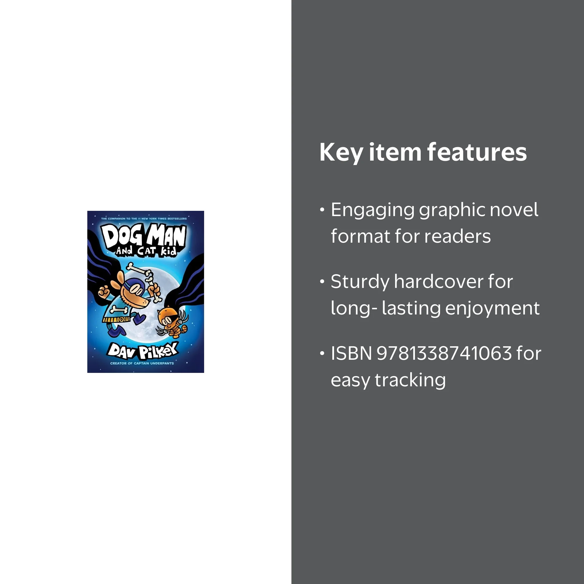 Dav Pilkey, Dog Man and Cat Kid, Hardcover, from Dog Man #4