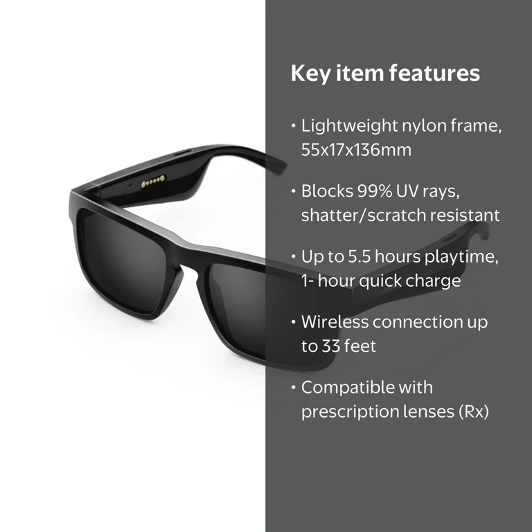 Bose Tenor Frames, Comfort Ultra Sound Sunglasses with Advanced