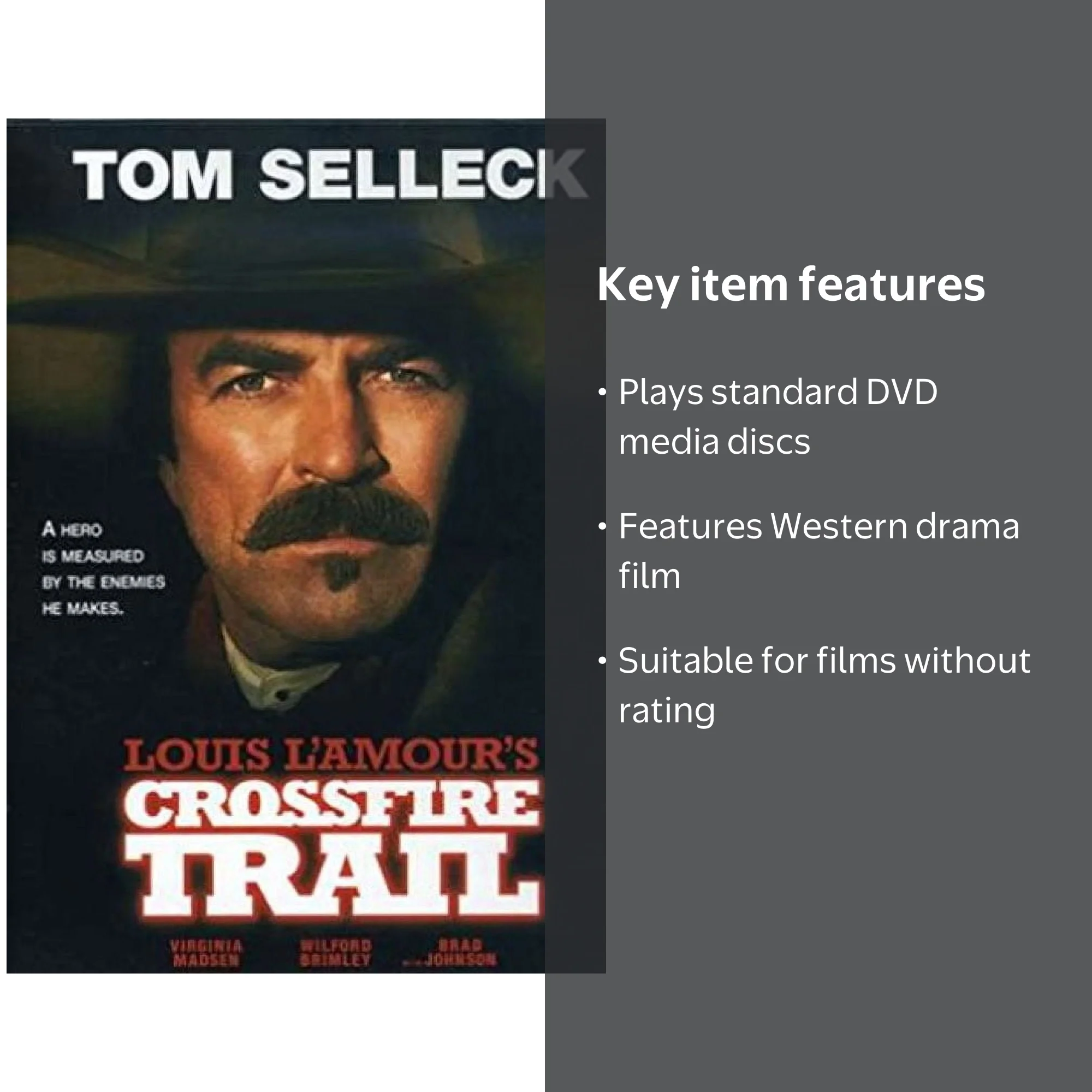 Turner Home Ent Crossfire Trail Western Movie (DVD) - Walmart.com