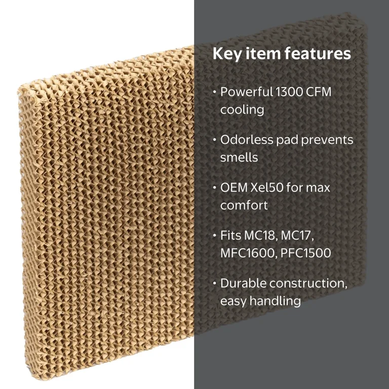 Hessaire, Media Pad, MC18MEDIA, Odorless Replacement Cooling