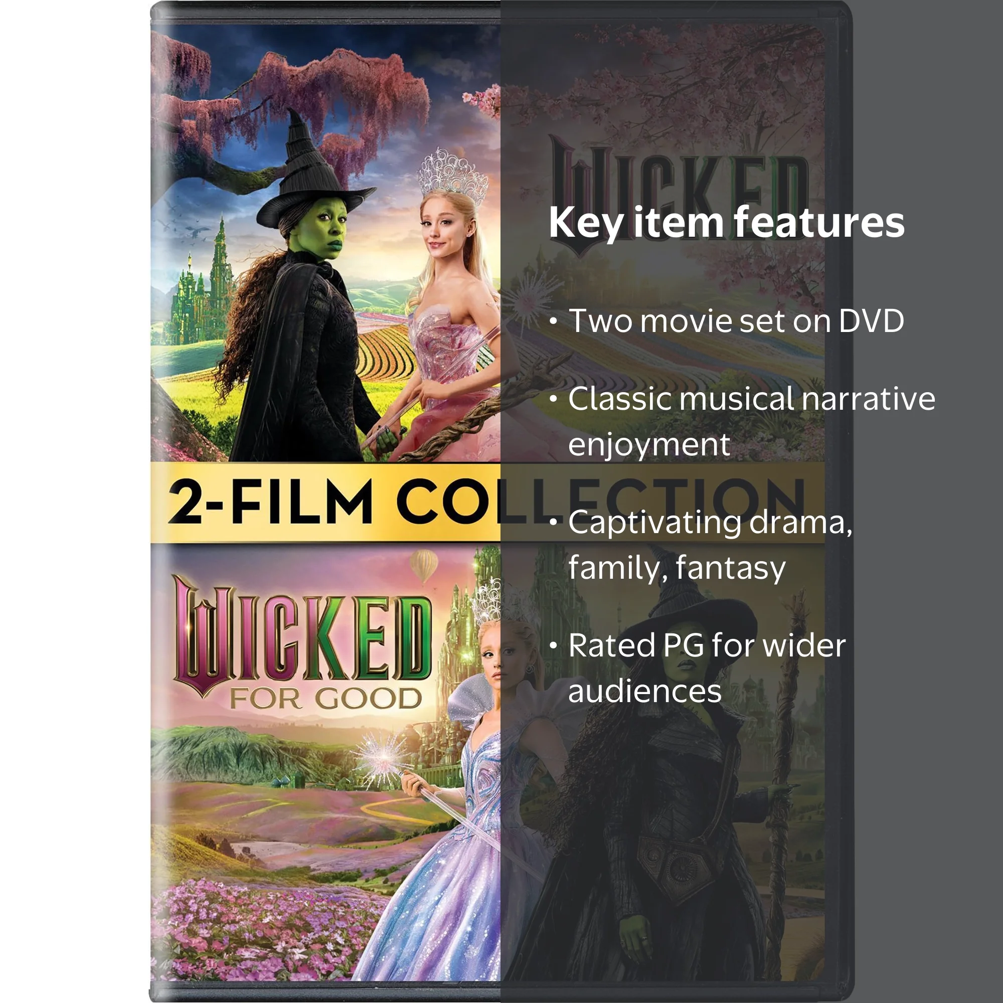 SDS Wicked 2-Movie Collection DVD, PG, Musical, Fantasy, Family